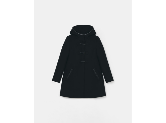 Manteau Meros Noir en Laine
