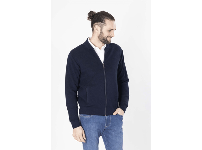 Gilet Zippé Marine