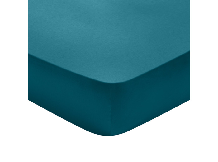 Drap housse Partition Satin de coton Coloris Canard