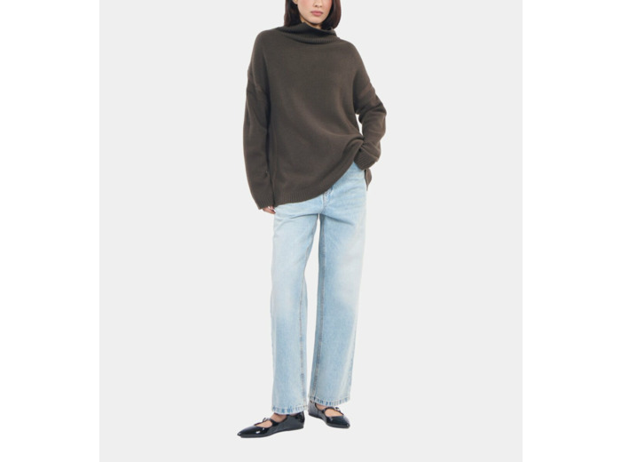 Pull En Cachemire Kaki