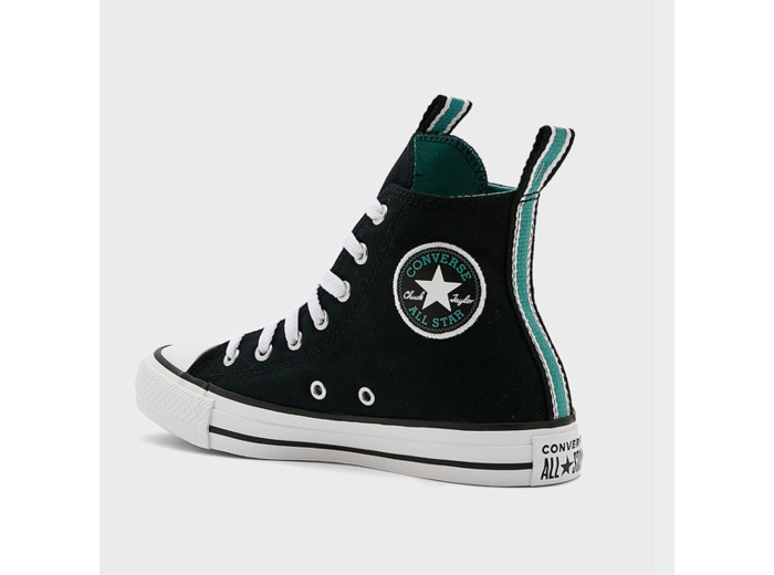 Chuck Taylor All Star Hi Black/Algae Coast/White