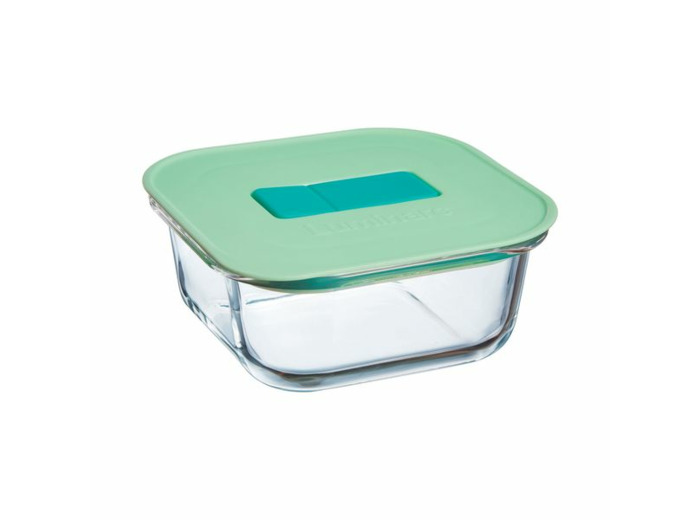 Boite carrée 53cl couvercle vert Unique Box