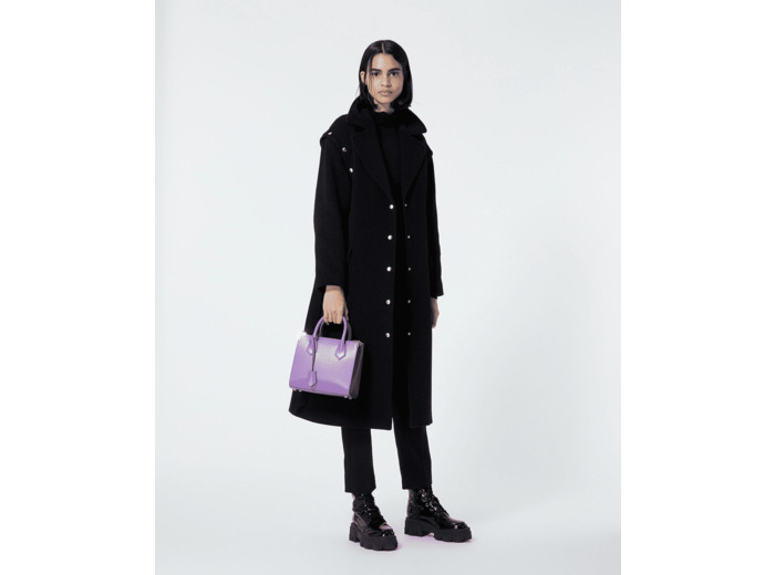 Manteau Long Avec Ceinture Et Details Pressions