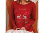 Pyjama femme CANADA terracotta/écru imprimé