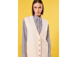 Gilet Ginny-Ecru en Laine