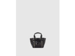 Sac cabas cuir noir LE 1440 NANO GLOSSY Leather Story femme