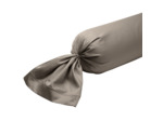 Taie de traversin Partition Satin de coton Coloris Taupe