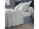Drap plat Partition Satin de coton Coloris Acier
