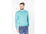 Pull Col Rond Vert Clair En Coton
