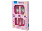 COFFRET DE 3 COUVERTS POUR ENFANT EN ACIER INOX