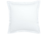 Taie d'oreiller Partition Satin de coton Coloris Blanc