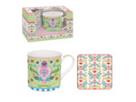 SPRING FOLK Mug 30cl a/dessous de verre