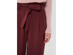 Pantalon Pia-Bordeaux en Polyester