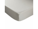 Drap housse - Percale de coton thermorégulée  - Gris clair