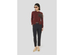 Gilet Ginno-Bordeaux en Laine Merinos Extrafine