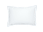 Taie d'oreiller Partition Satin de coton Coloris Blanc