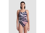 Maillot de bain arena Performance Multi Stripes Lace Back pour femmes