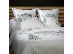 Housse de couette Hiver | Percale brodée | Tradition des Vosges