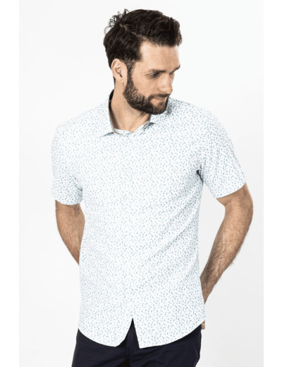 Chemisette Imprimée Feuillage Vert