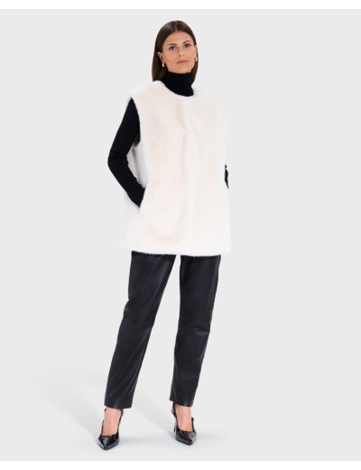 Manteau Madiran Ecru en Polyester