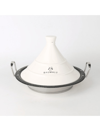 TAJINE inox 30cm avec couv.en ceramique