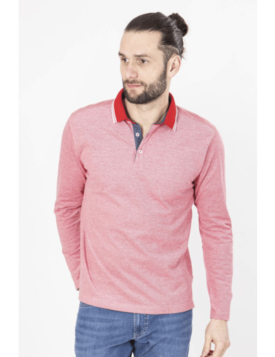 Polo Manches Longues Rouge