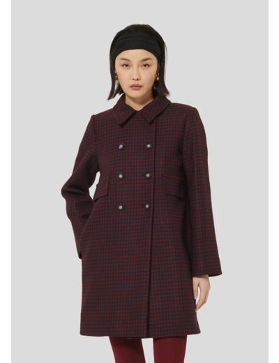 Manteau Marceau-Bordeaux en Laine