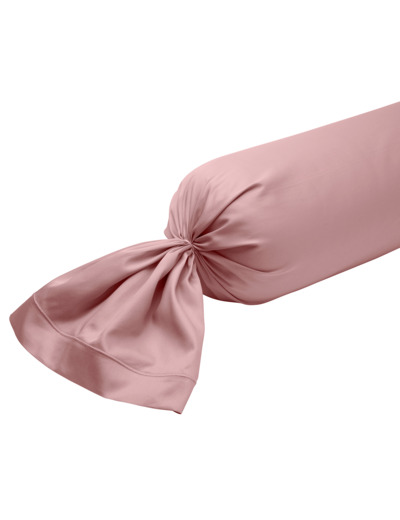 Taie de traversin Partition Satin de coton Coloris Rose