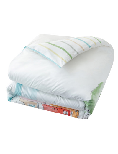 Housse de couette Paysage Varois | Percale | Tradition des Vosges