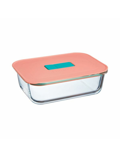 Boite rectangulaire 104cl couvercle orange Unique Box