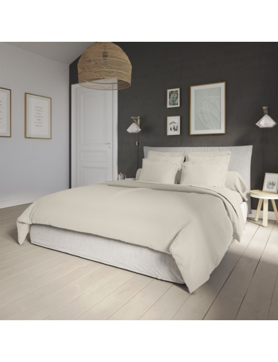 Housse de couette Influence Percale Coquille