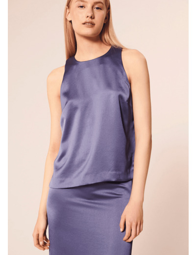 Top Telly-Bleu en Polyester