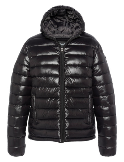 Doudoune shiny à capuche