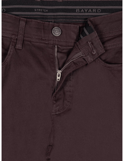 Pantalon 5 Poches Bordeaux