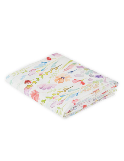 Drap plat Sophie | imprimé floral | Tradition des Vosges