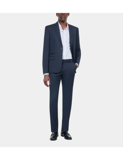 Veste De Costume En Laine Bleu Marine