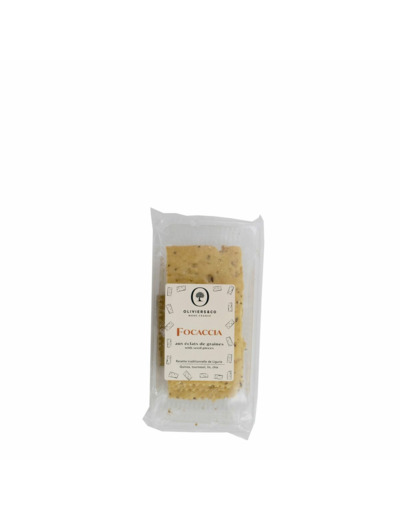 Focaccia aux éclats de graines