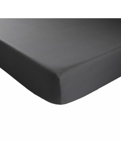 Drap housse - Coton thermorégulé - Gris Acier