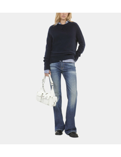 Pull En Cachemire Bleu Marine