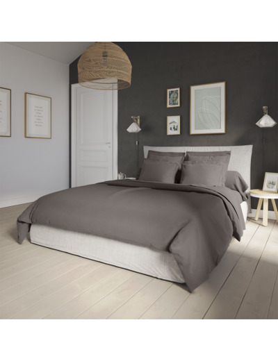 Housse de couette Influence Percale Granit