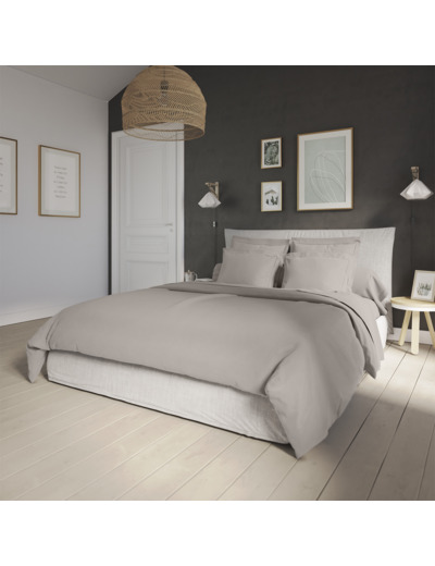 Housse de couette Influence Percale Fumée