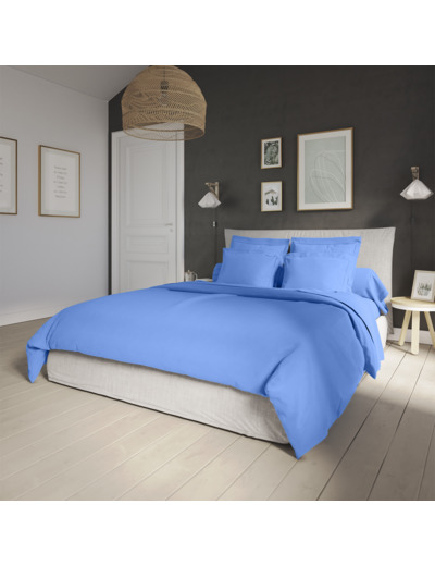 Housse de couette Influence Percale Lazuli