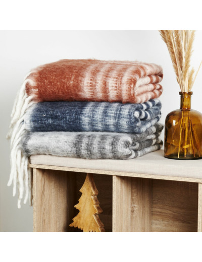 Plaid Velouté | Effet Mohair | Laine | Tradition des Vosges