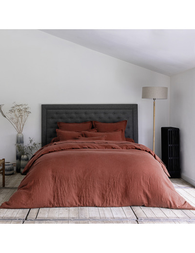 HOUSSE DE COUETTE | Lin Lavé Lina - Terracotta
