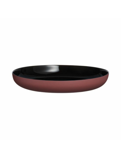 Assiette 25cm noir terracotta Vicky