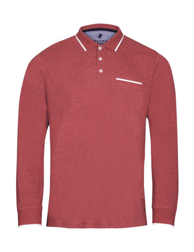 Polo Manches Longues Rouge