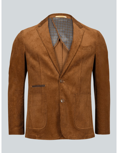 Veste En Velours Côtelé Marron