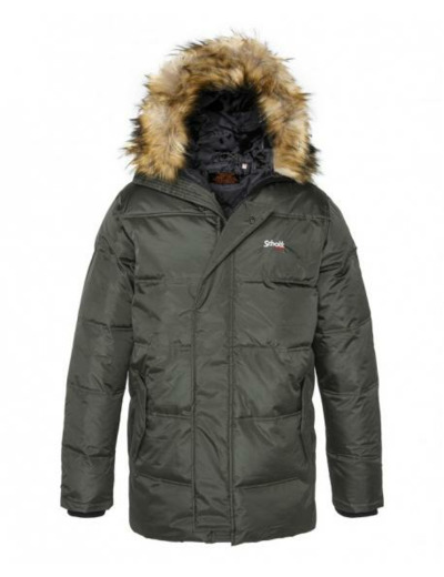 Parka Longue Capuche Fixe Fausse Fourrure Amovible