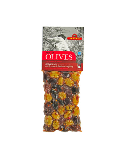 Mix olives vertes et noires