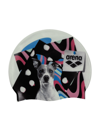 Bonnet de bain unisexe arena Swim Cap HD imprimé chien